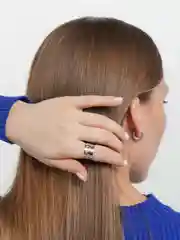 Серебряный кольцо Love металлическое Любовь
