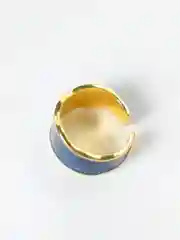 Синий кольцо женское с цветной эмалью безразмерное