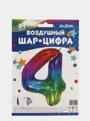 Алый воздушные шары-цифры, 86 см