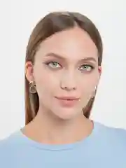 Желтый серьги женские золотые