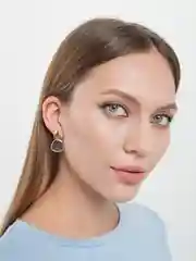 Желтый серьги женские золотые