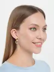 Желтый серьги женские золотые