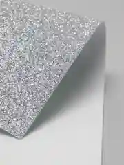 Серебряный фоамиран глиттерный, 20*30 см