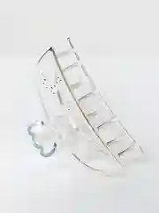 Серебряный заколка-краб для волос