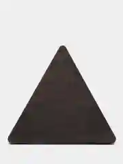 Черный деревянный подсвечник