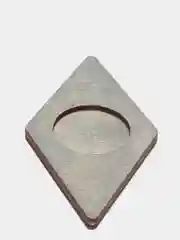 Серый металлик деревянный подсвечник