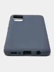 Темно-синий чехол Samsung Galaxy A31 силиконовый цветной матовый (Самсунг Галакси А31)