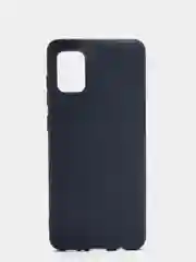 Темно-синий чехол Samsung Galaxy A31 силиконовый цветной матовый (Самсунг Галакси А31)