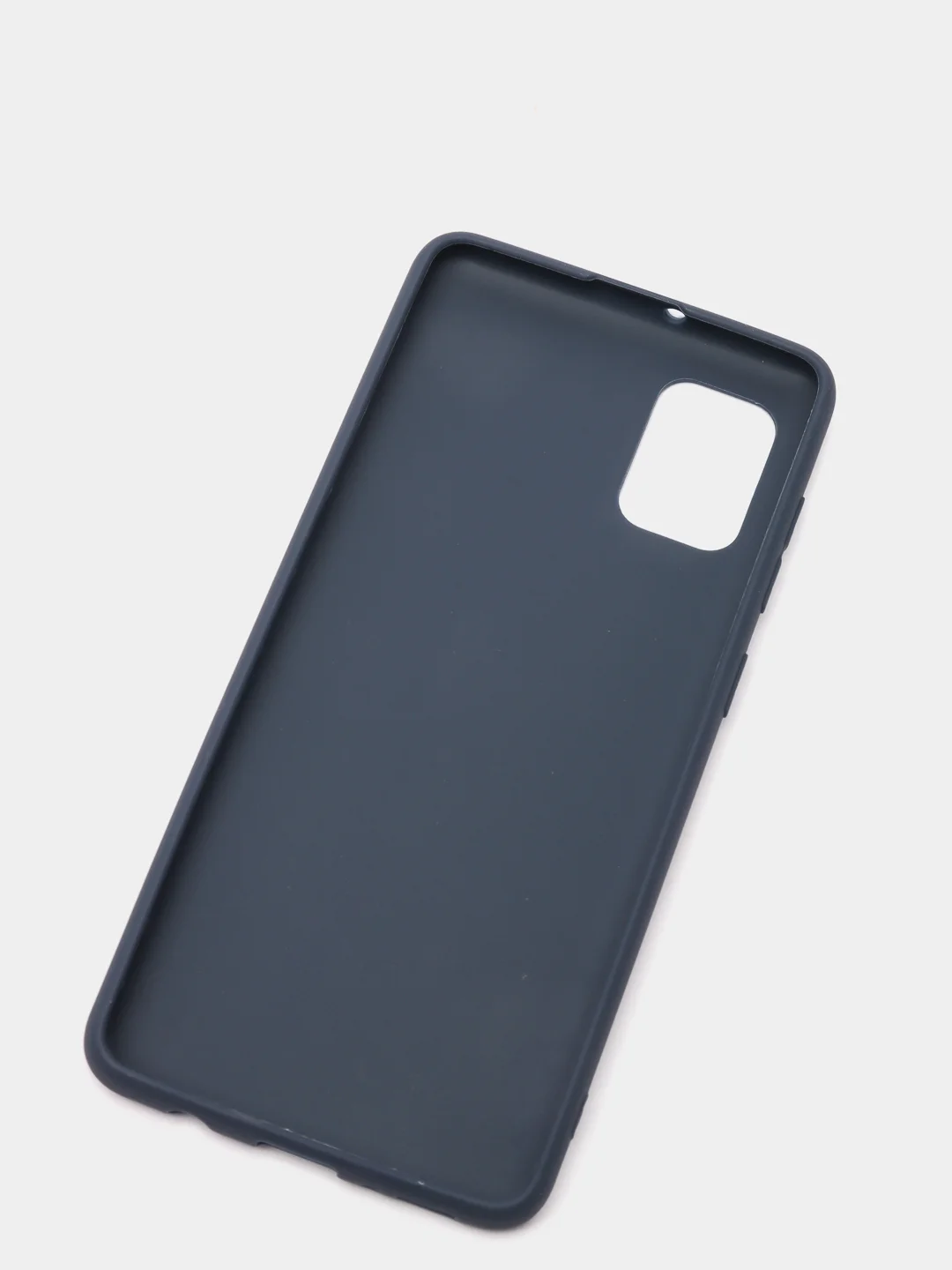 Темно-синий чехол Samsung Galaxy A31 силиконовый цветной матовый (Самсунг Галакси А31)