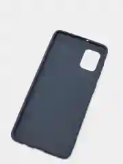 Темно-синий чехол Samsung Galaxy A31 силиконовый цветной матовый (Самсунг Галакси А31)