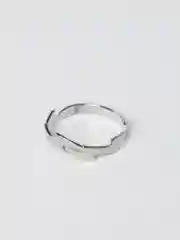 Серебряный кольцо "Молния", унисекс