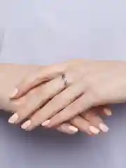 Серебряный кольцо "Молния", унисекс