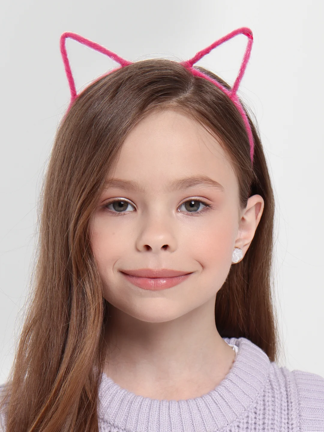 Розовый ободок для волос BERIOTTI, 0,5 см