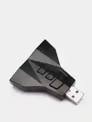 Звуковая карта USB, с двумя выходами, стерео