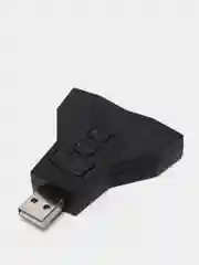 Звуковая карта USB, с двумя выходами, стерео