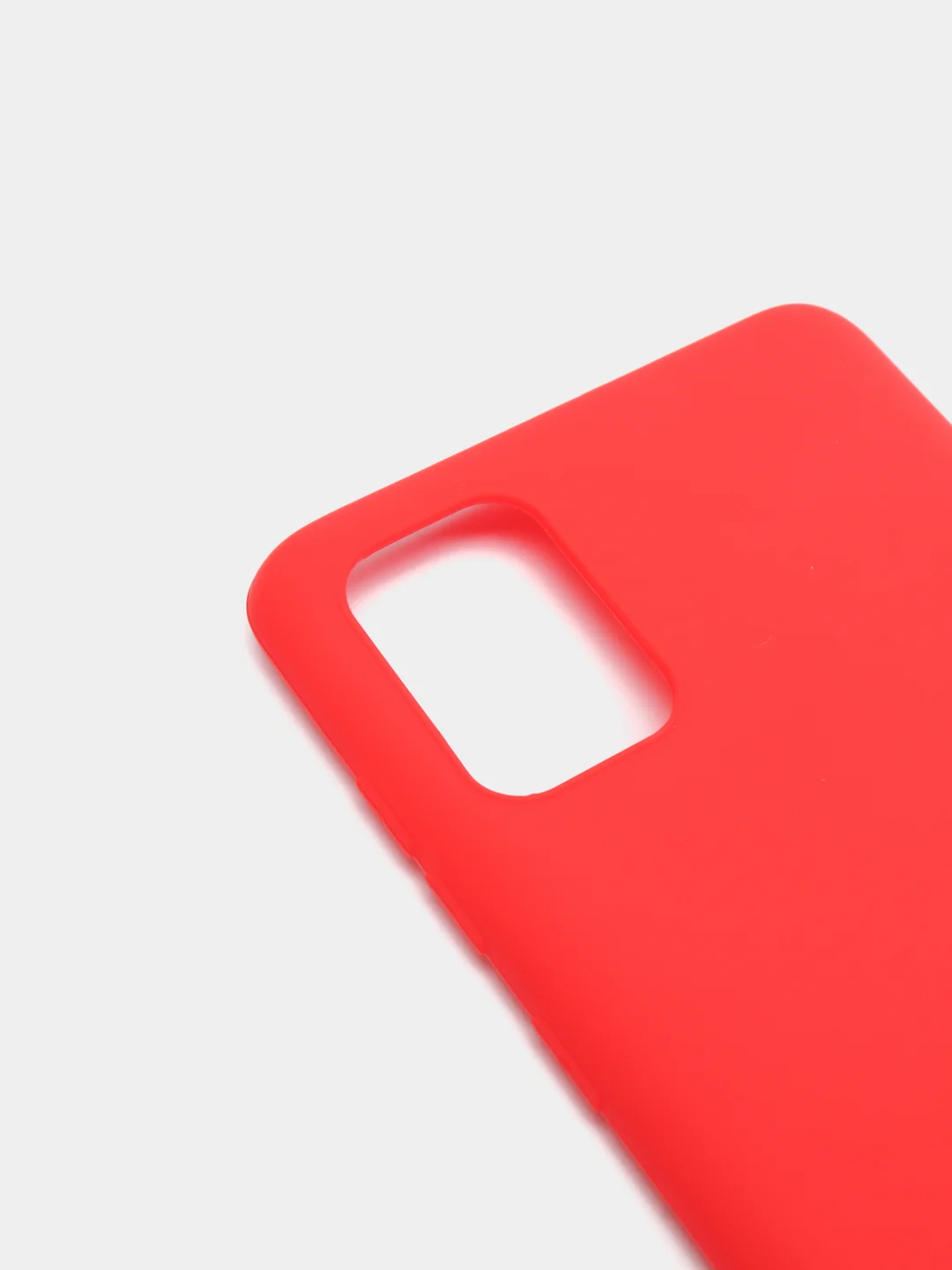 Красный чехол Samsung Galaxy A71, Самсунг Галакси А71 силиконовый, цветной, матовый