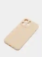 Бежевый чехол для айфон (iPhone) 11 XR 13 12 7 8 Plus mini pro max силиконовый прозрачный про макс