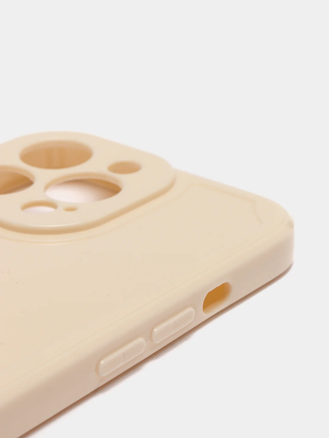 Бежевый чехол для айфон (iPhone) 11 XR 13 12 7 8 Plus mini pro max силиконовый прозрачный про макс