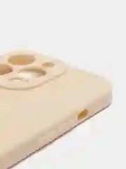 Бежевый чехол для айфон (iPhone) 11 XR 13 12 7 8 Plus mini pro max силиконовый прозрачный про макс