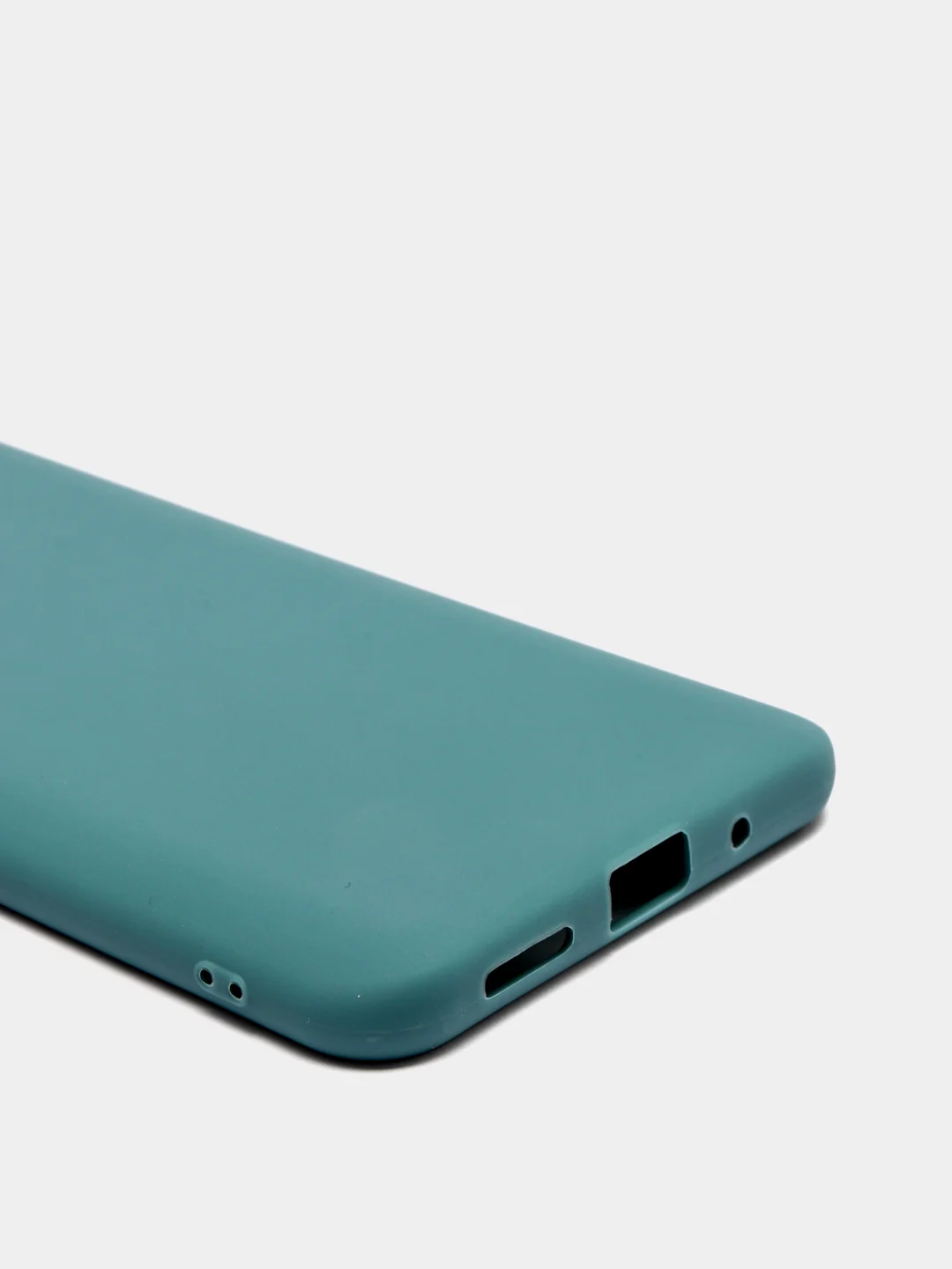 Зеленый силиконовый чехол для Xiaomi Redmi 9A (Сяоми Редми 9А), прозрачный