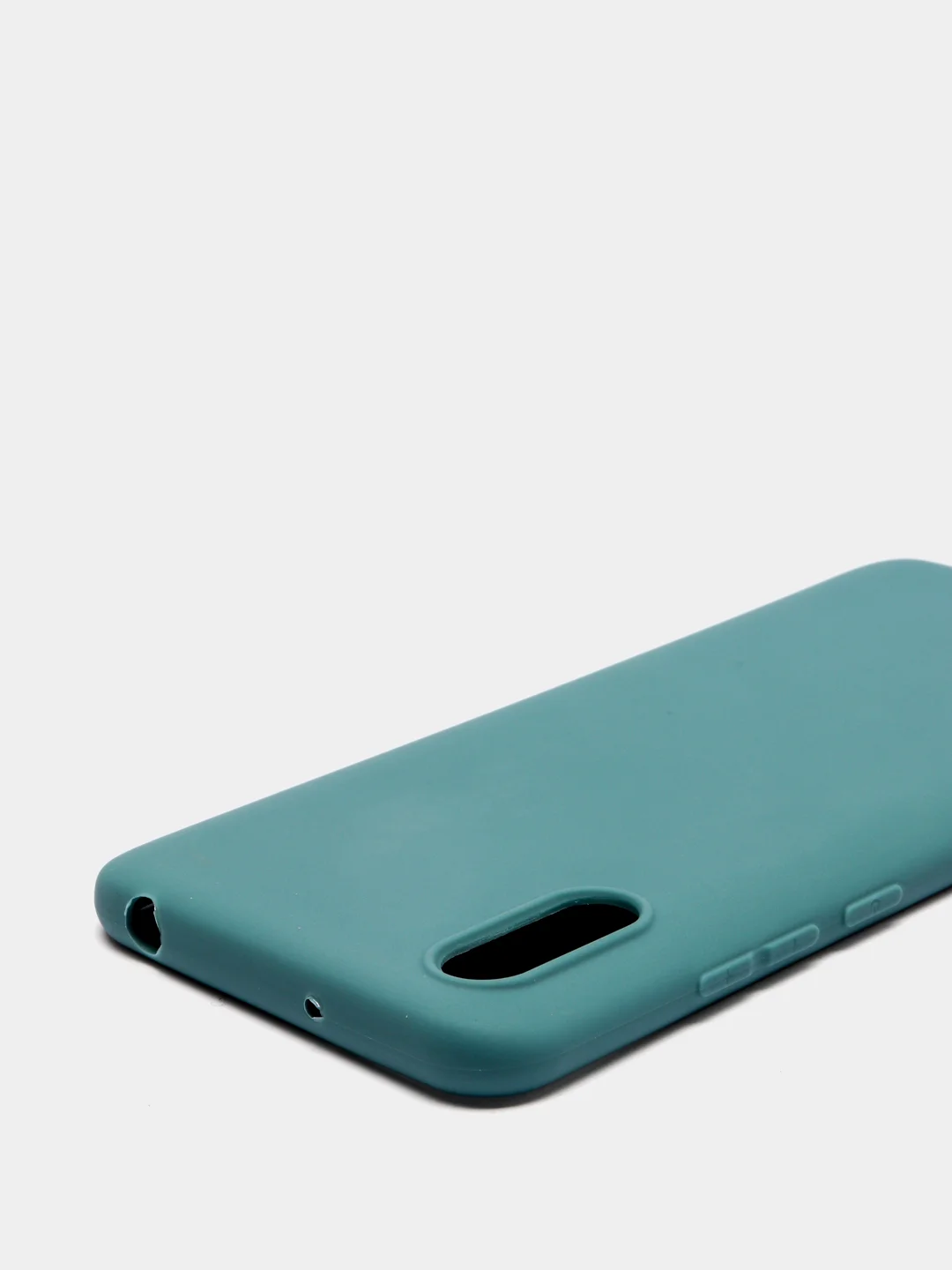 Зеленый силиконовый чехол для Xiaomi Redmi 9A (Сяоми Редми 9А), прозрачный