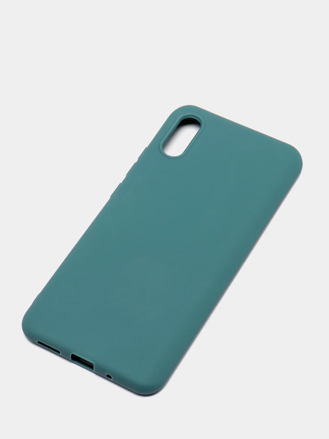 Зеленый силиконовый чехол для Xiaomi Redmi 9A (Сяоми Редми 9А), прозрачный