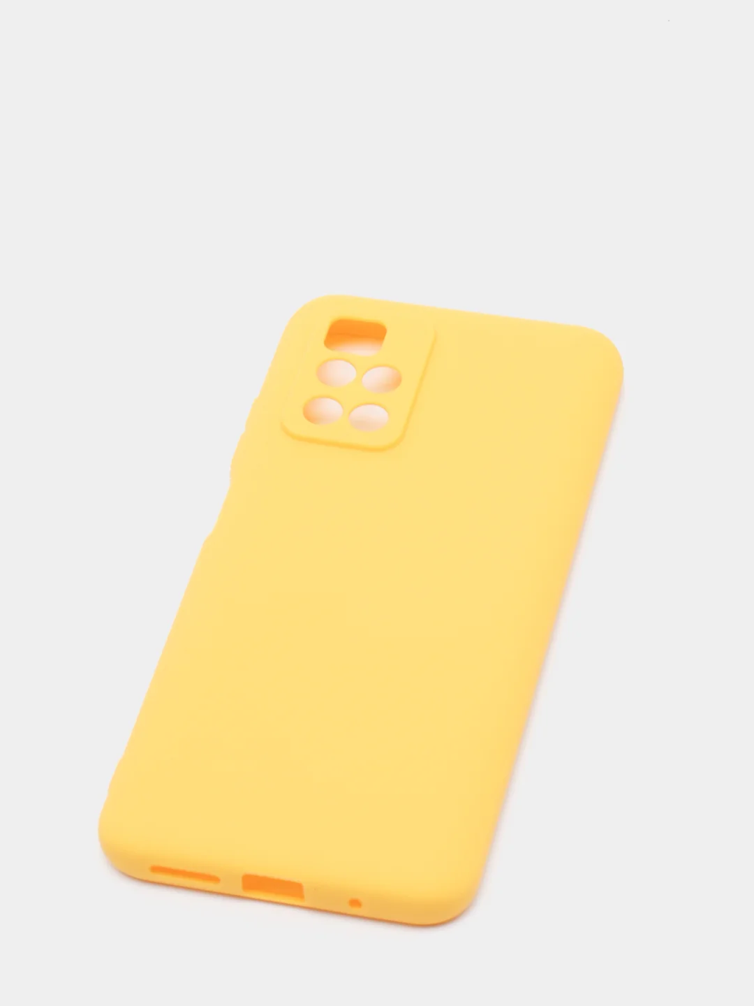 Желтый чехол силиконовый Xiaomi Redmi 10 / Редми 10 матовый, цветной