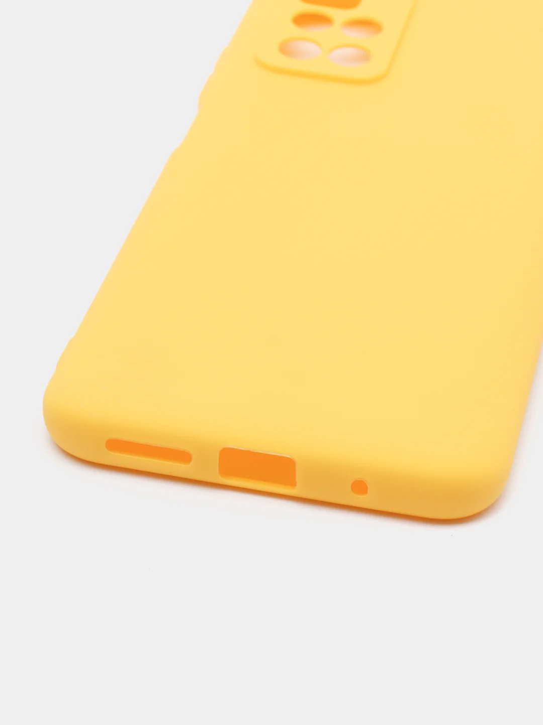 Желтый чехол силиконовый Xiaomi Redmi 10 / Редми 10 матовый, цветной