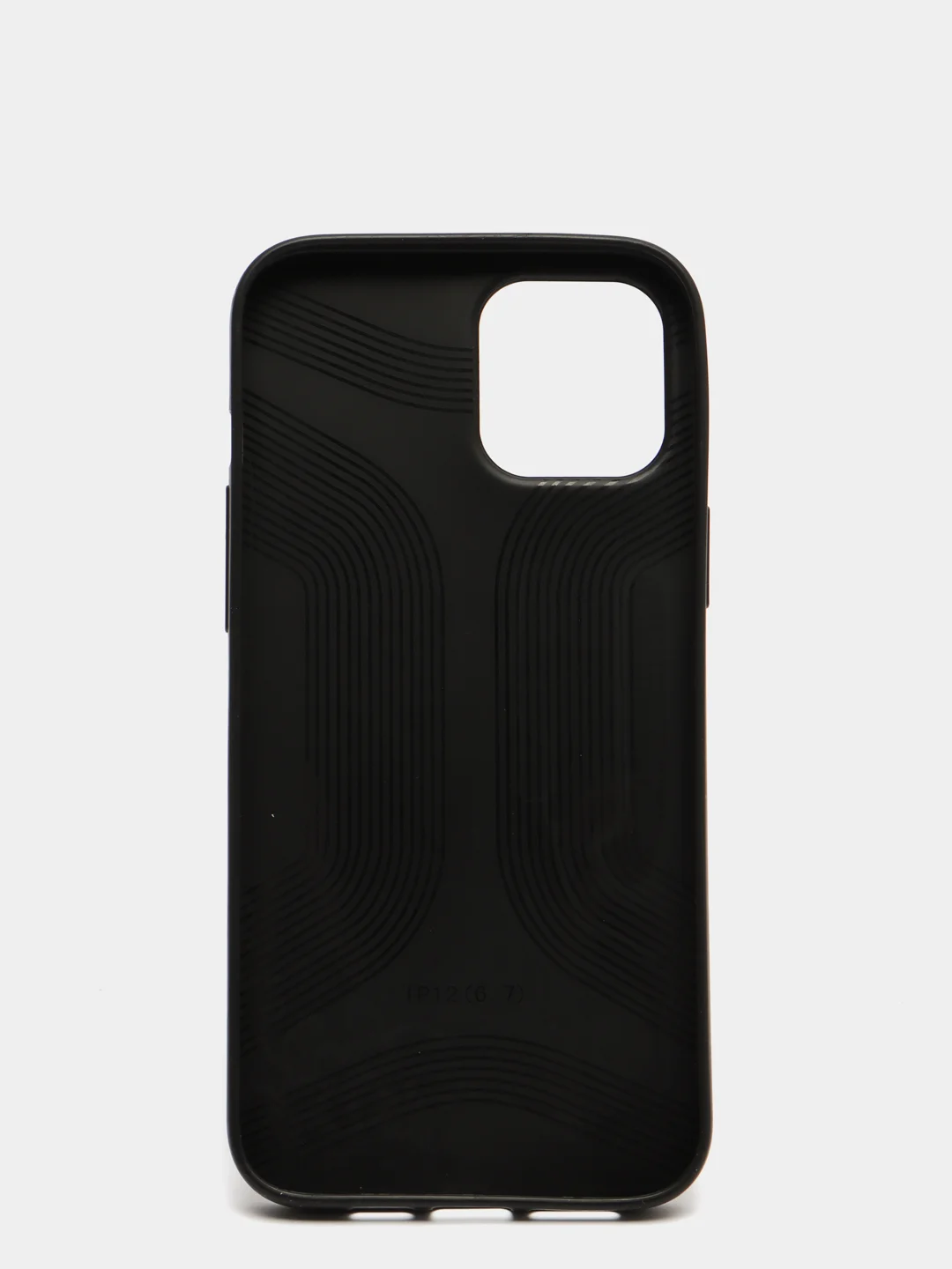 Угольный чехол для iPhone 12 / 12 Pro (6.1), 12 Pro Max, 12 Mini, черный, под кожу