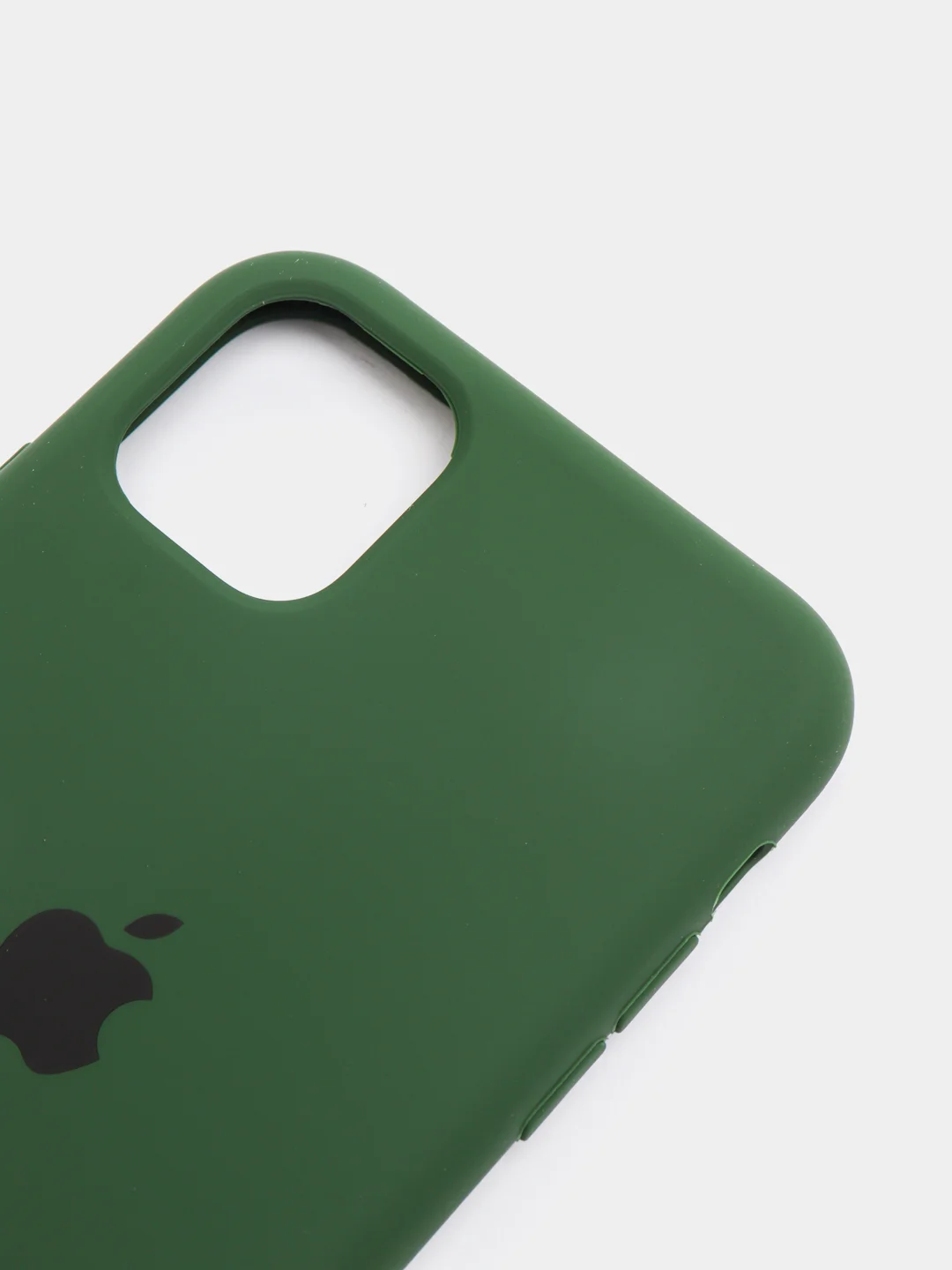 Тёмно-зелёный чехол Silicone Case для iPhone 11