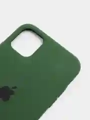 Тёмно-зелёный чехол Silicone Case для iPhone 11