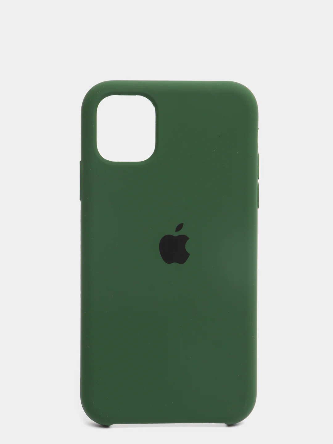 Тёмно-зелёный чехол Silicone Case для iPhone 11