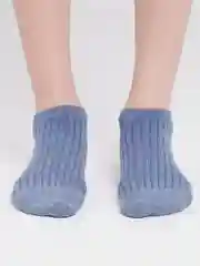 Синий женские носки короткие, однотонные