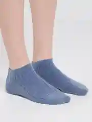 Синий женские носки короткие, однотонные