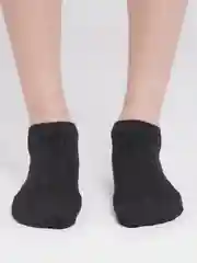 Черный женские носки короткие, однотонные
