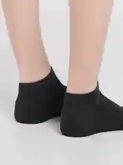Черный женские носки короткие, однотонные