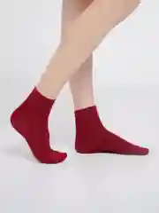 Бордовый носки цветные, без шва