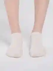 Белый женские носки короткие, однотонные