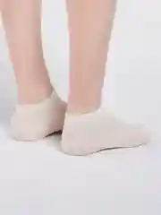 Белый женские носки короткие, однотонные