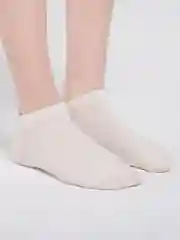 Белый женские носки короткие, однотонные
