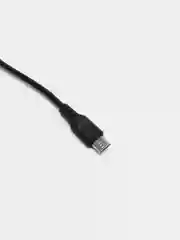 Черный кабель Micro USB с поддержкой быстрой зарядки, 1м