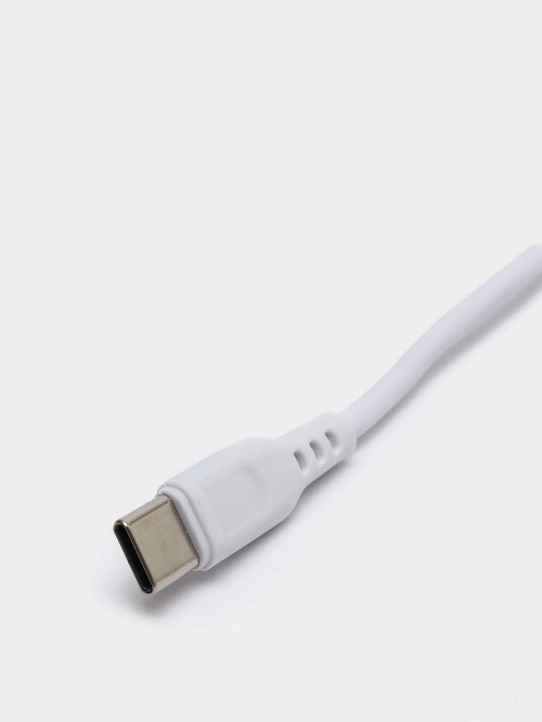 Белый кабель Type-C с поддержкой быстрой зарядки, 1м
