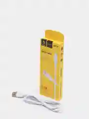 Белый кабель Type-C с поддержкой быстрой зарядки, 1м
