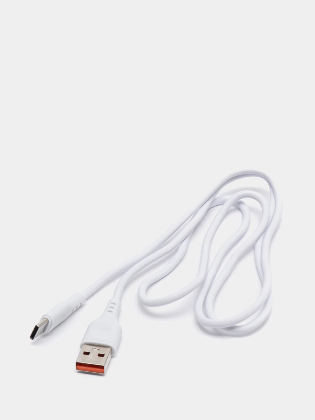 Белый кабель Type-C с поддержкой быстрой зарядки, 1м