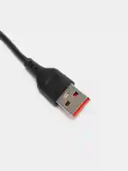 Черный кабель Type-C с поддержкой быстрой зарядки, 1м