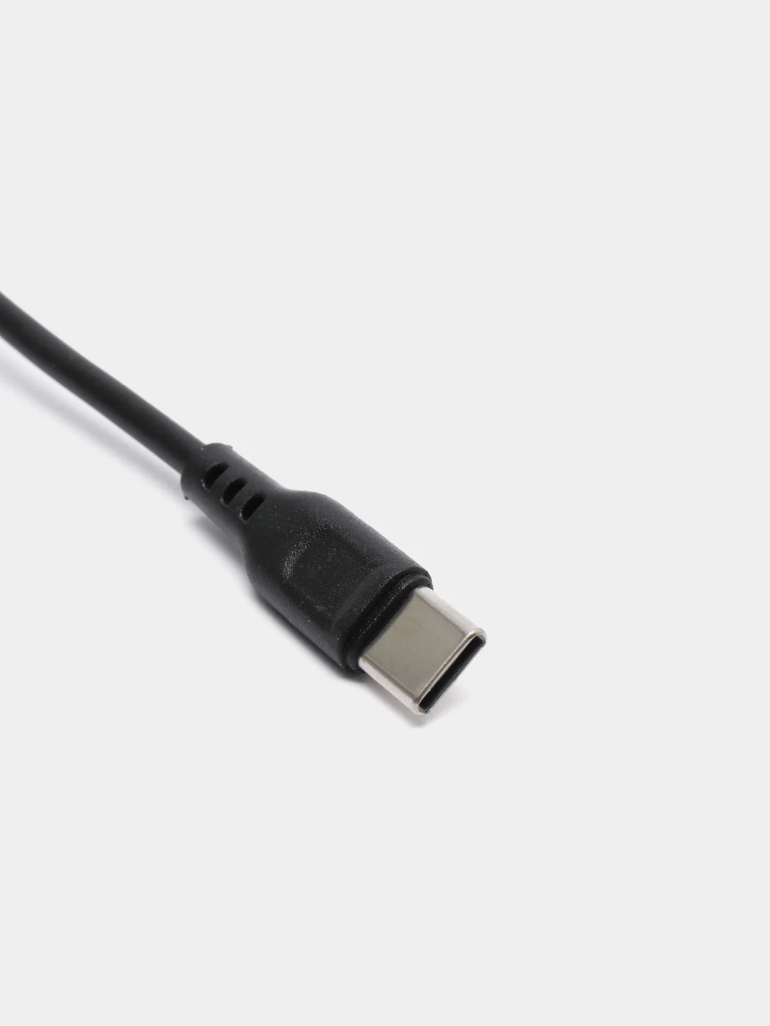 Черный кабель Type-C с поддержкой быстрой зарядки, 1м