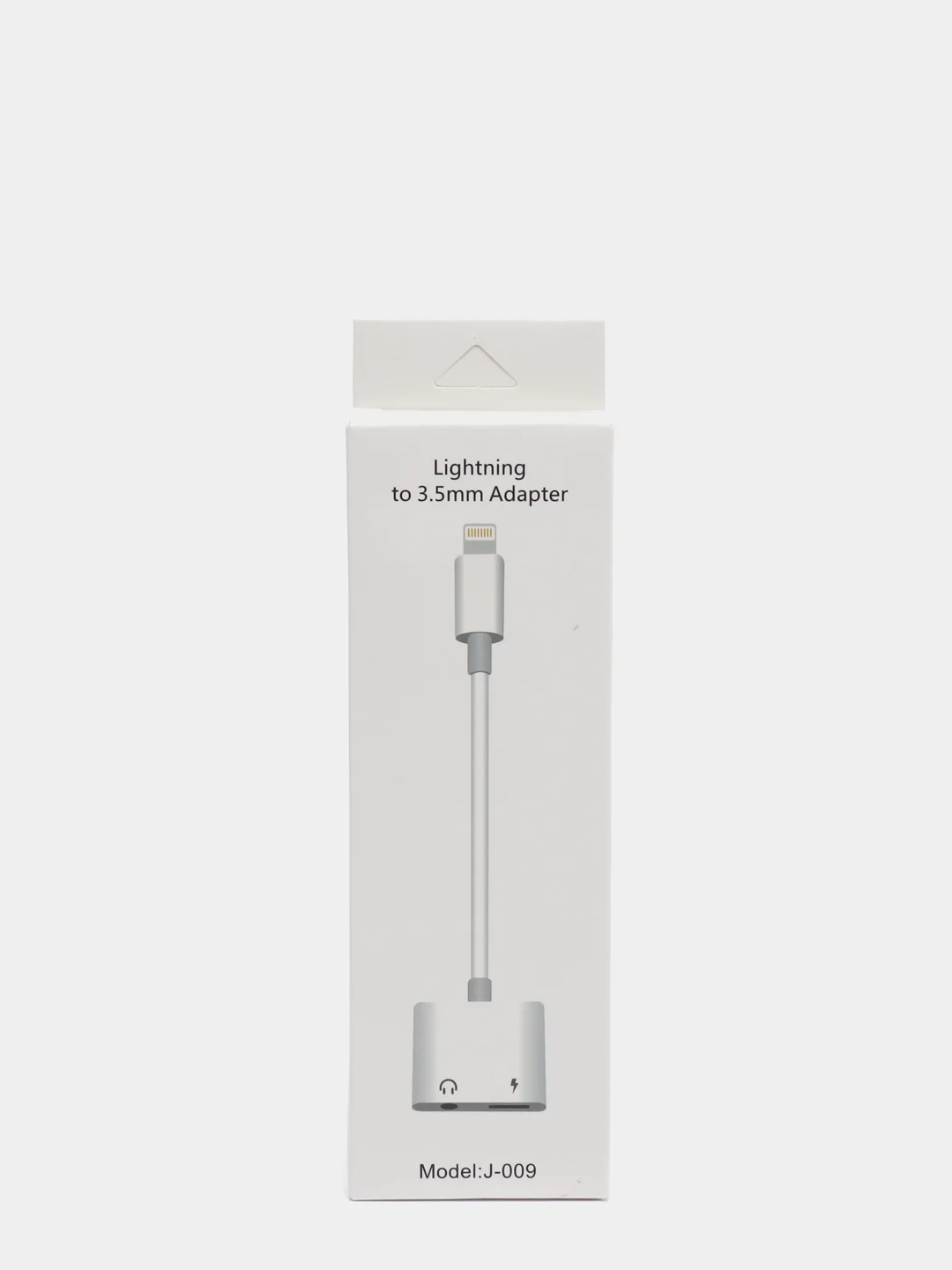 Адаптер-переходник 2 в 1 Lightning - AUX-Lightning. С прямым подключением наушников