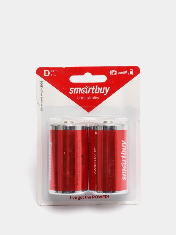 Батарейки Smartbuy Ultra LR20 / D, алкалиновые