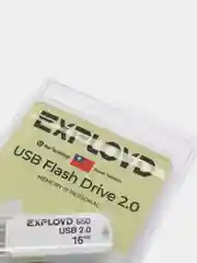 Флешка USB 16Gb, EXPLOYD 650, USB2.0, белая