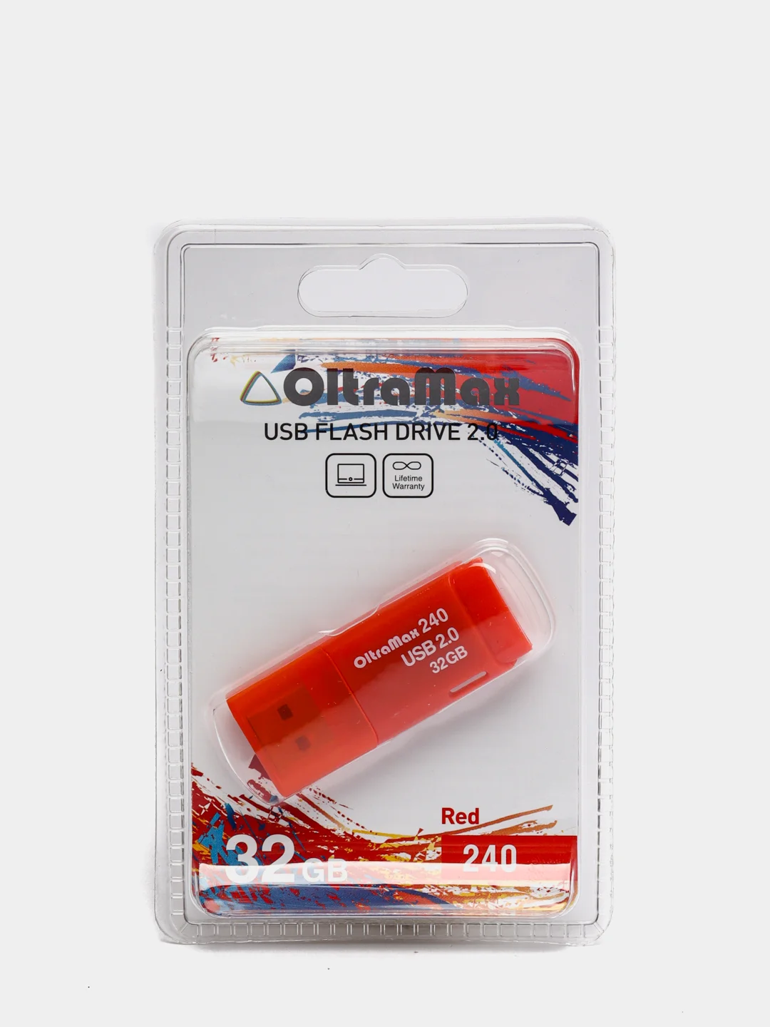 Красный флешка OitraMax240 USB 2.0, 32GB